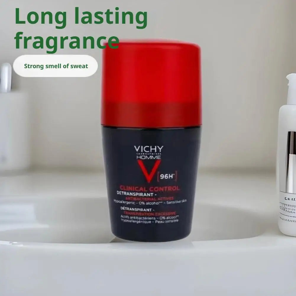 VICHY Antiperspirant Roll On Strong Comfortable Sweatproof Deodorants AntiSweating Remove Sweat Odor Maintain Fragrance Skincare